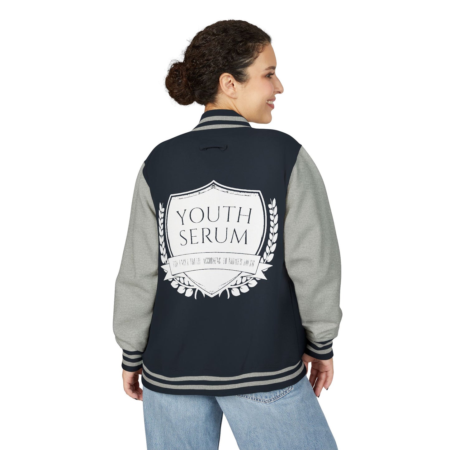 Letterman Jacket — Vintage Shield Crest Varsity Jacket