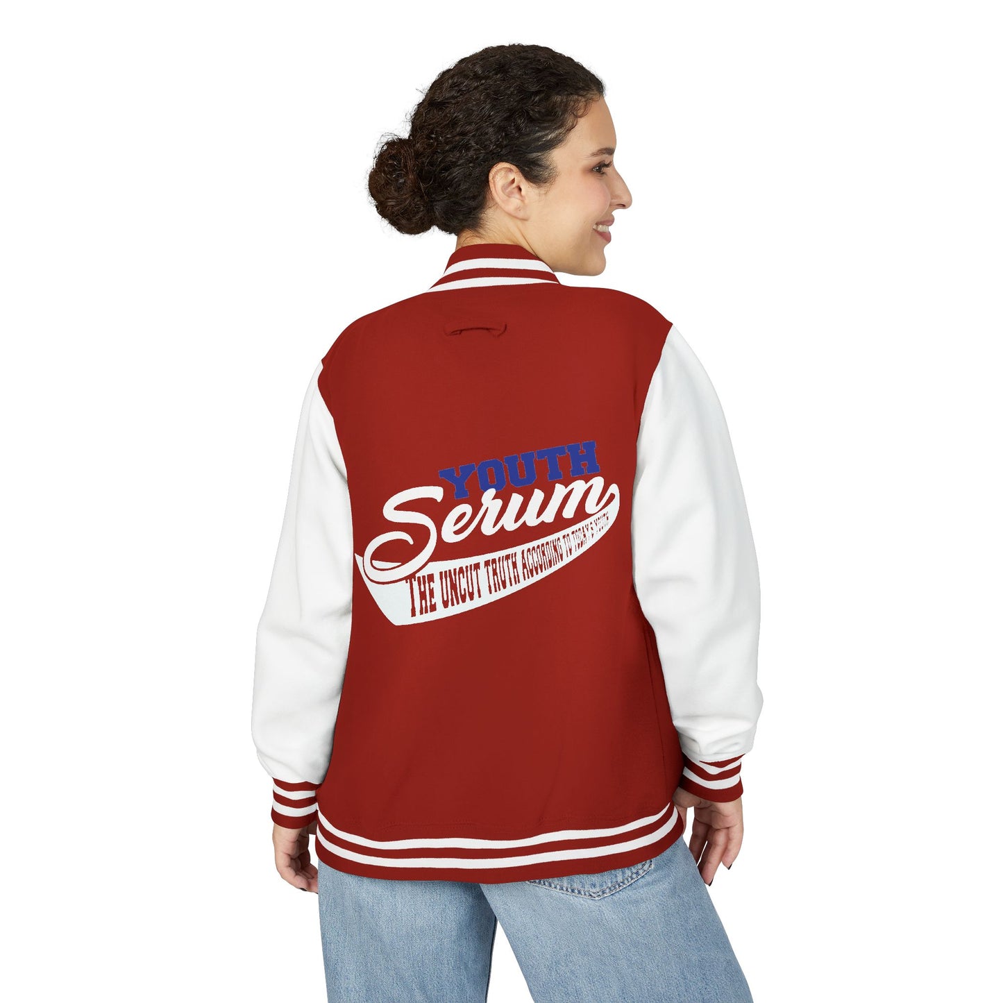 Letterman Jacket - 'Youth Serum' Retro Varsity Bomber