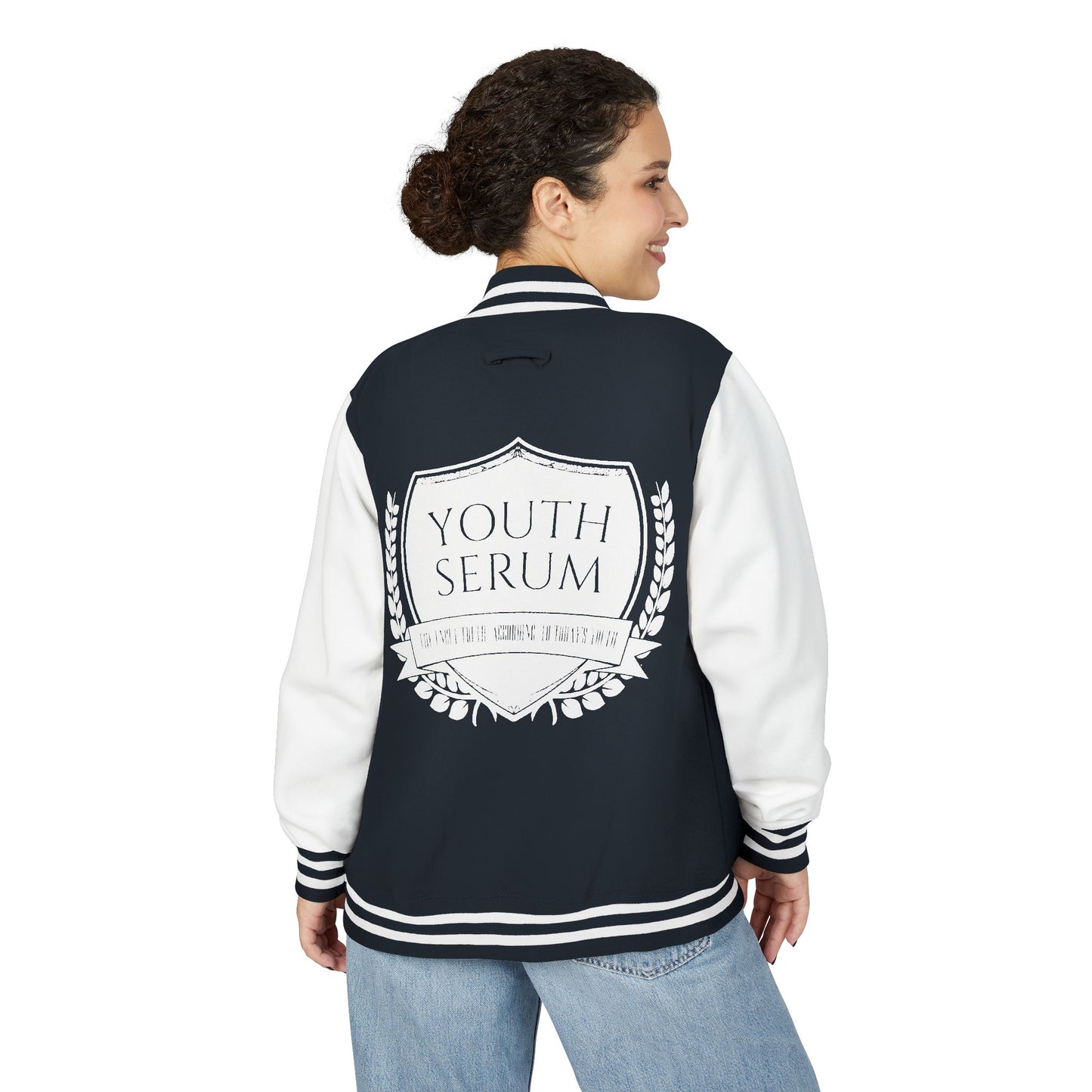 Letterman Jacket — Vintage Shield Crest Varsity Jacket
