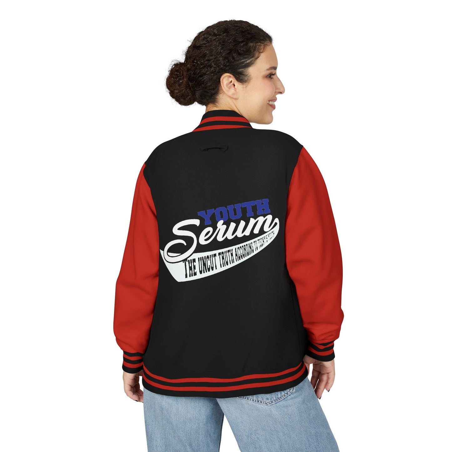Letterman Jacket - 'Youth Serum' Retro Varsity Bomber