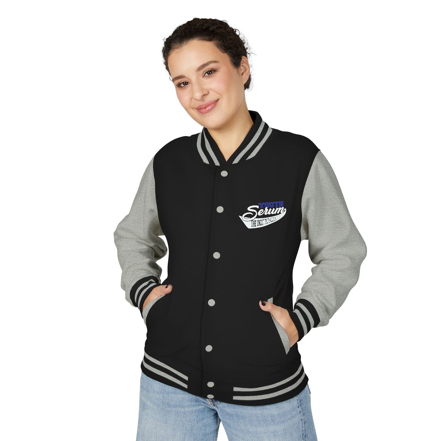 Letterman Jacket - 'Youth Serum' Retro Varsity Bomber