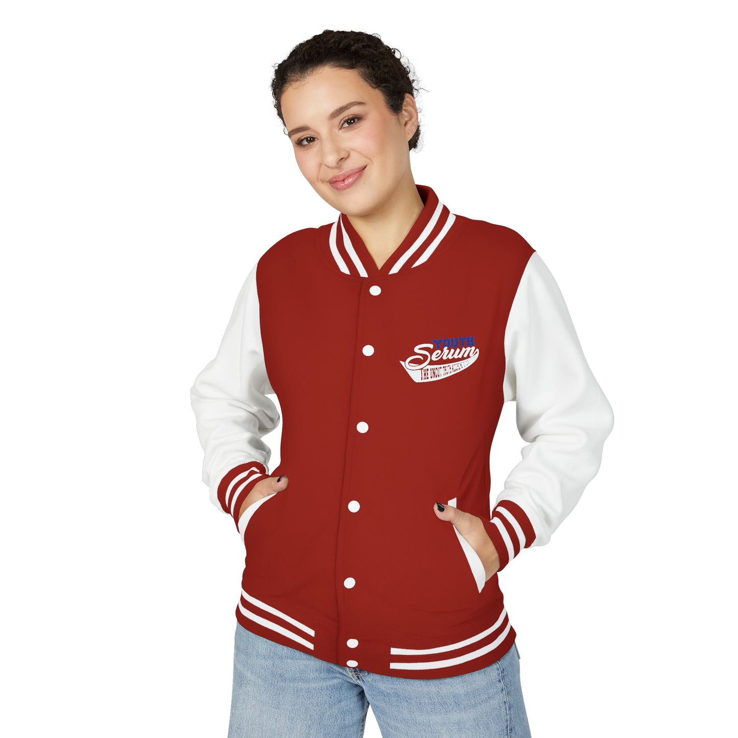Letterman Jacket - 'Youth Serum' Retro Varsity Bomber