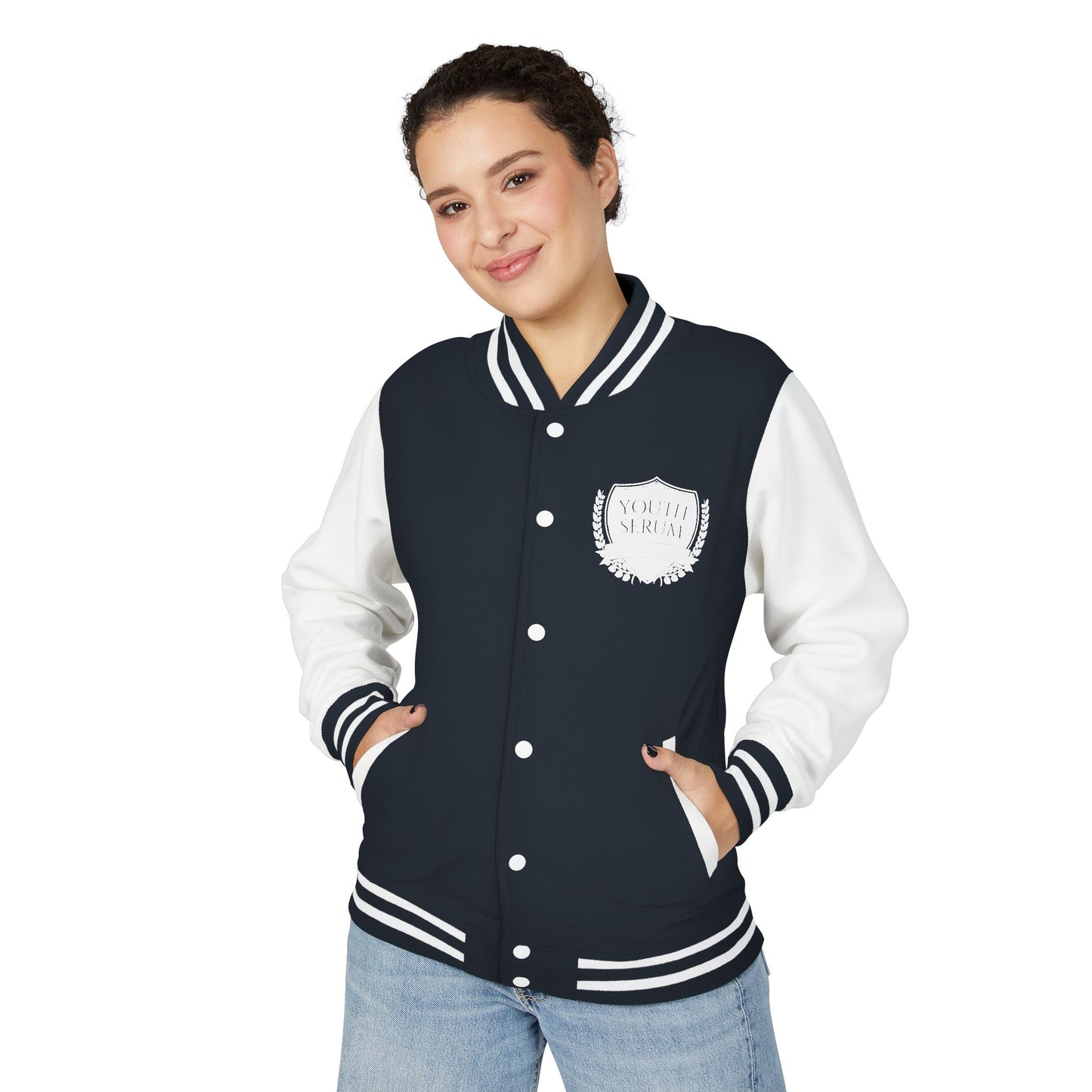 Letterman Jacket — Vintage Shield Crest Varsity Jacket