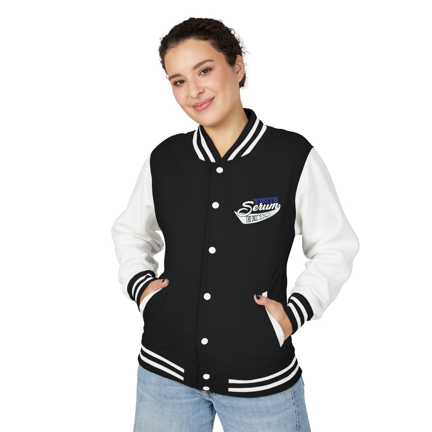 Letterman Jacket - 'Youth Serum' Retro Varsity Bomber