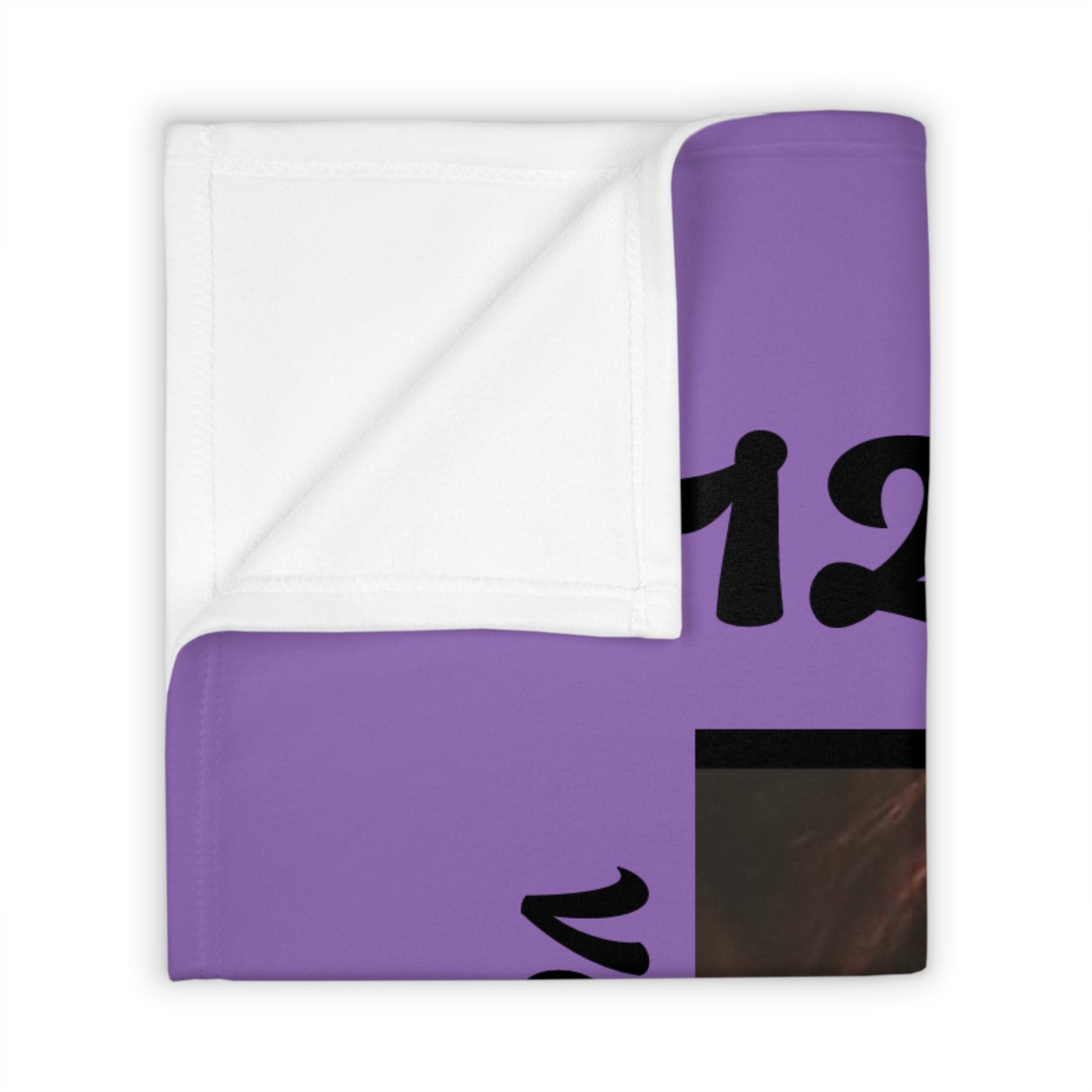 Personalized Photo Throw Blanket – "Vanita Brewington 2026" Memorial Keepsake
