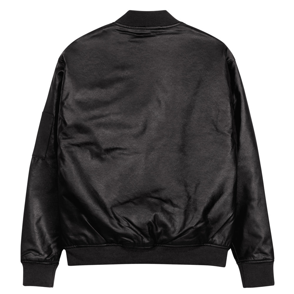 Leather Bomber Jacket