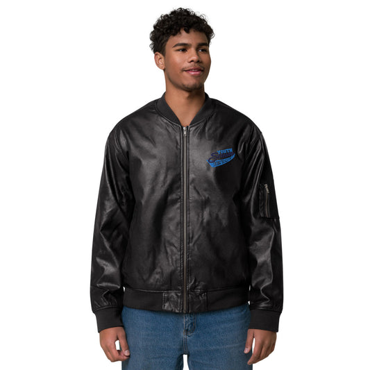 Leather Bomber Jacket