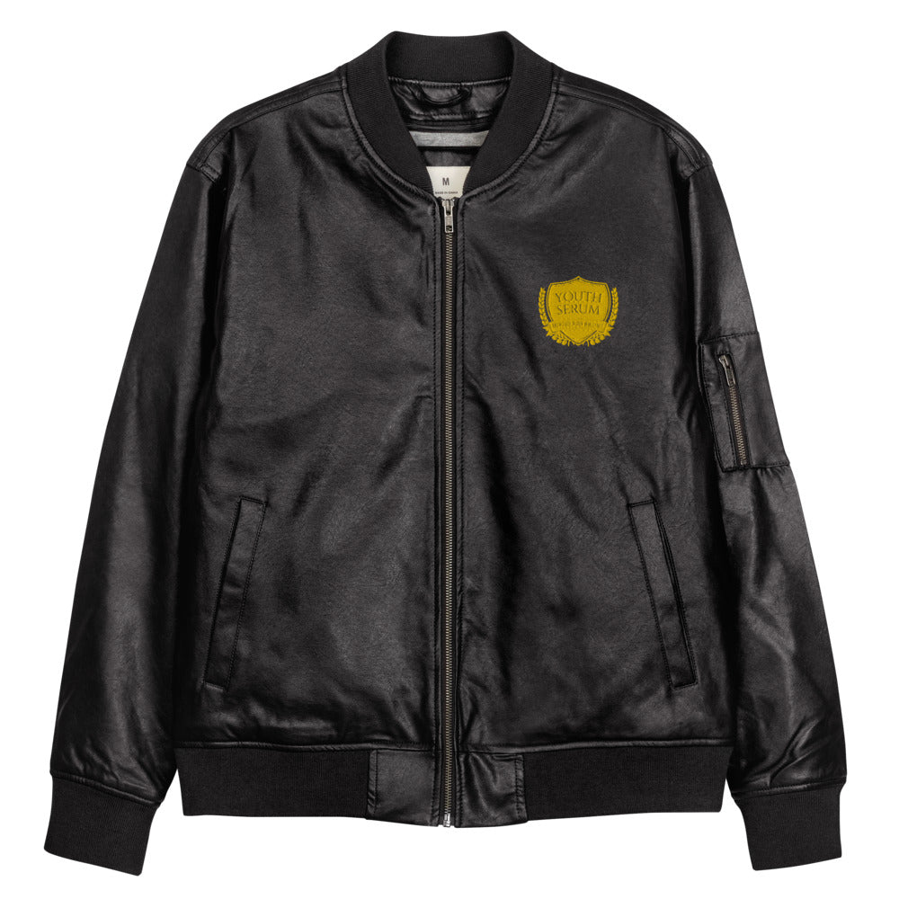 Leather Bomber Jacket