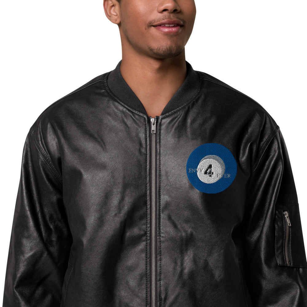 Leather Bomber Jacket