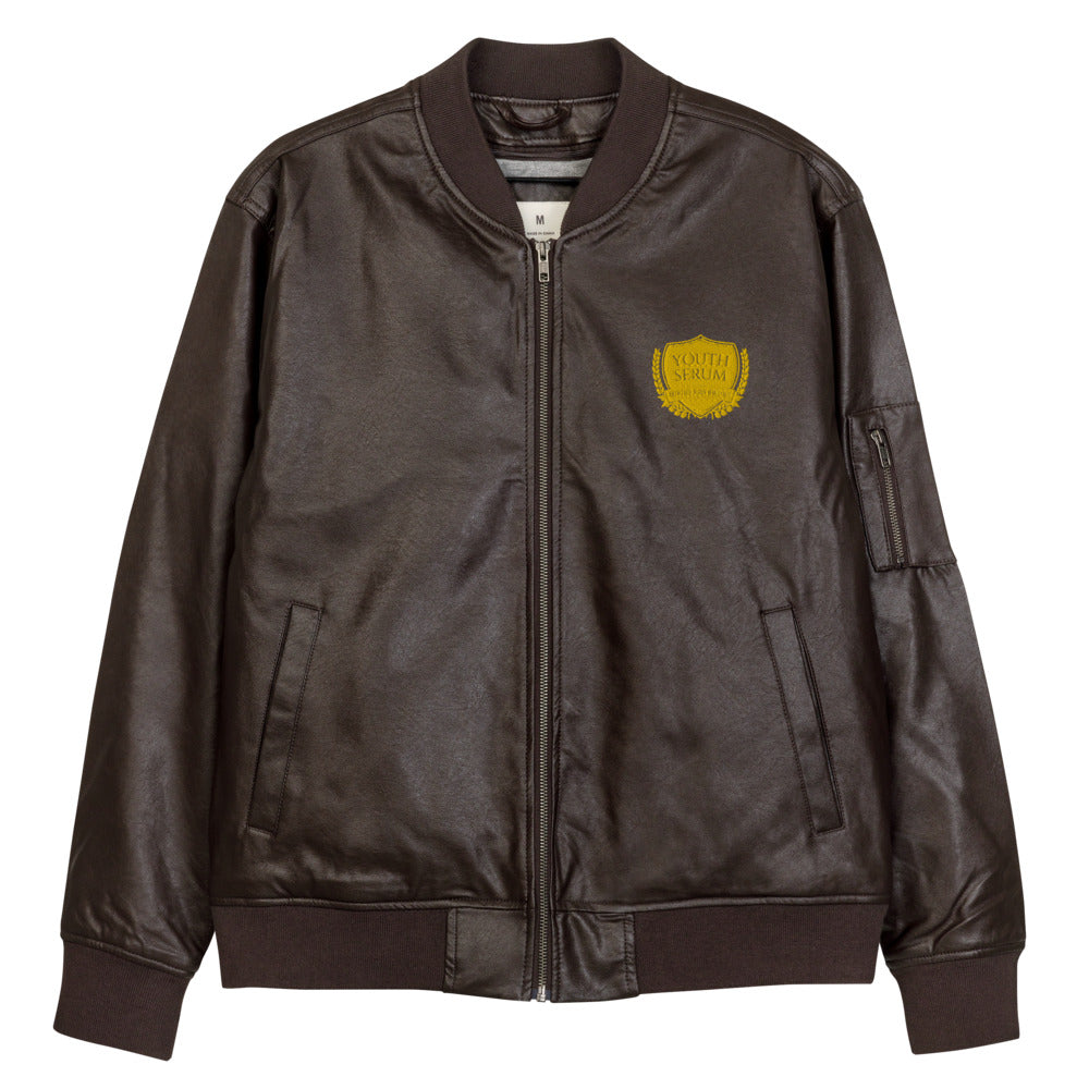 Leather Bomber Jacket