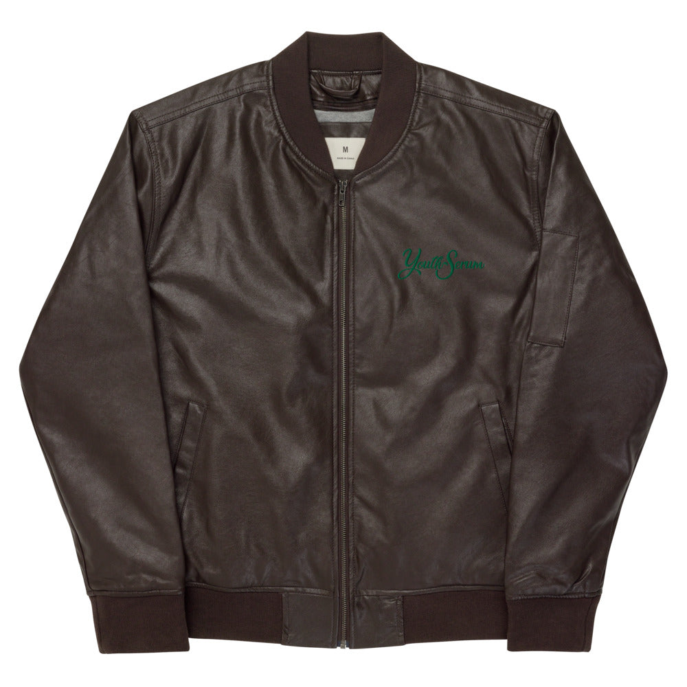 Leather Bomber Jacket