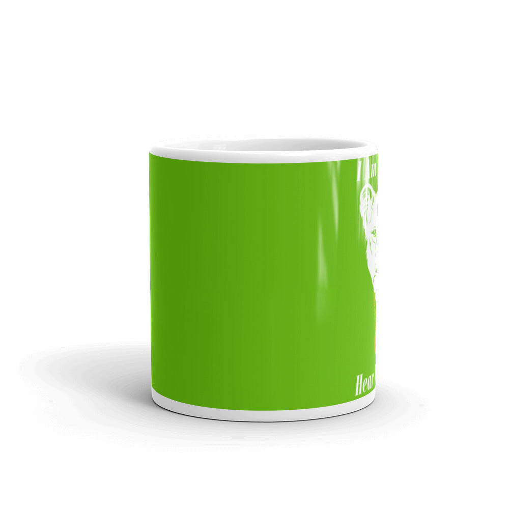 White glossy mug