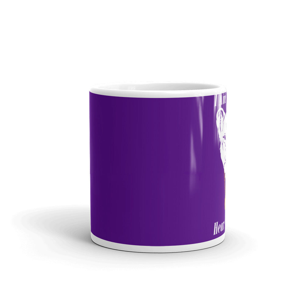 White glossy mug