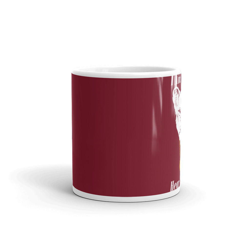 White glossy mug