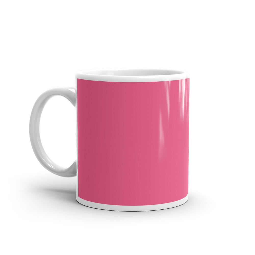 White glossy mug