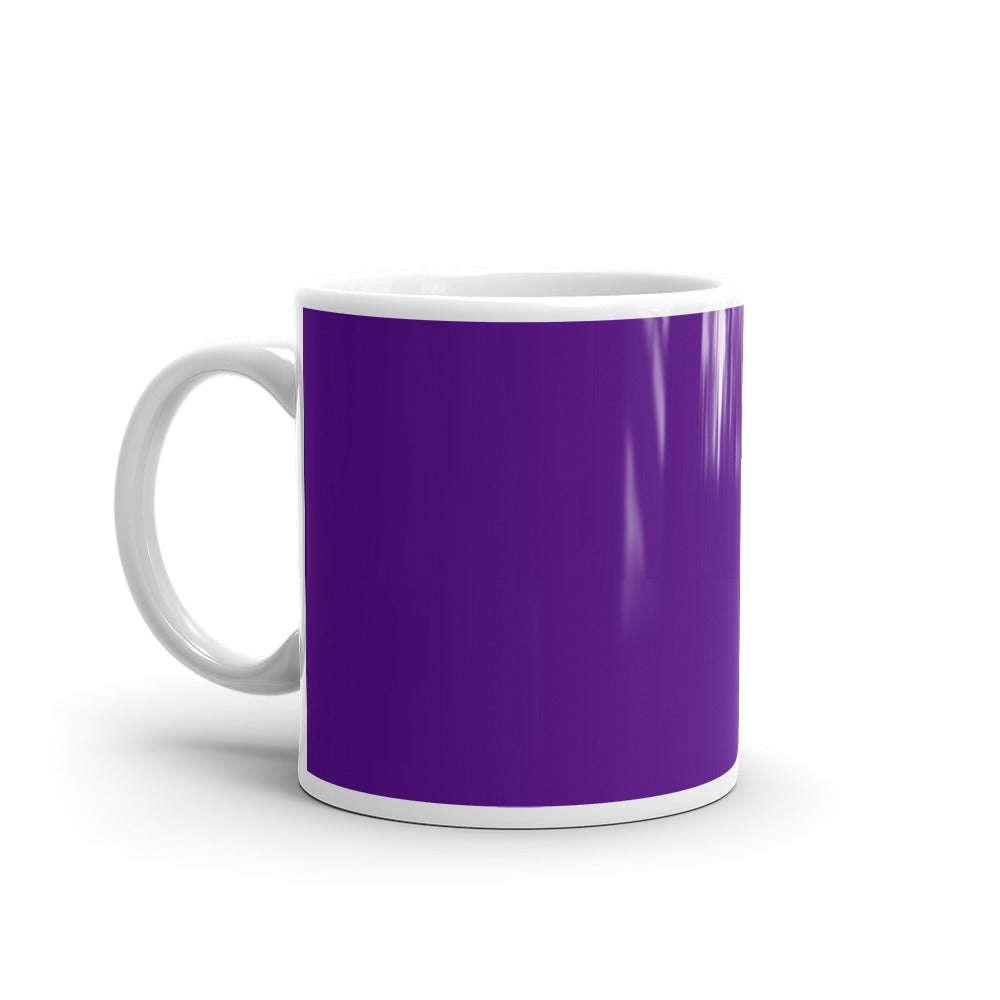 White glossy mug