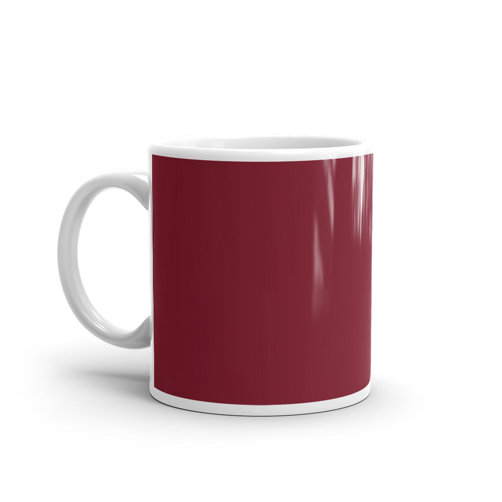 White glossy mug