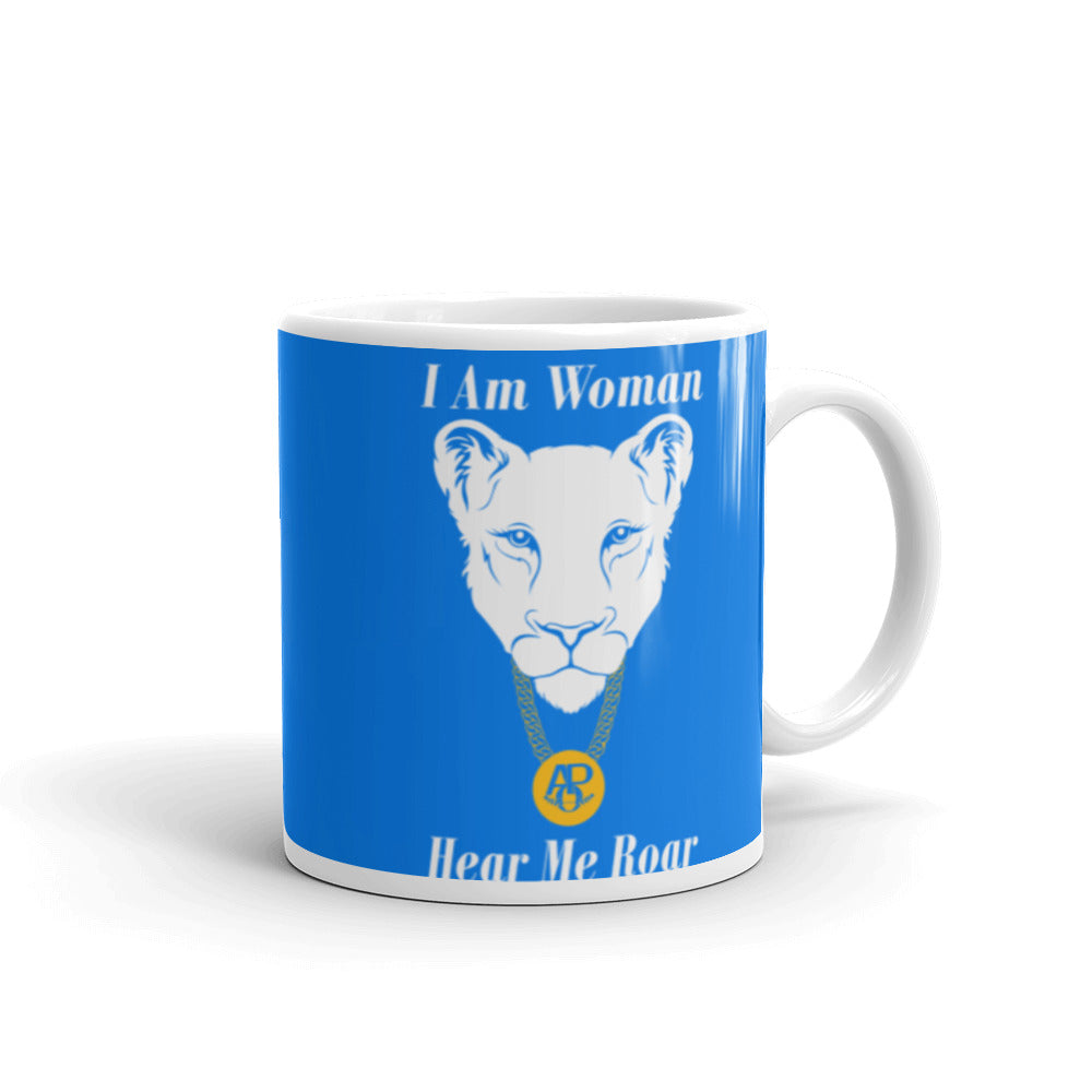 White glossy mug