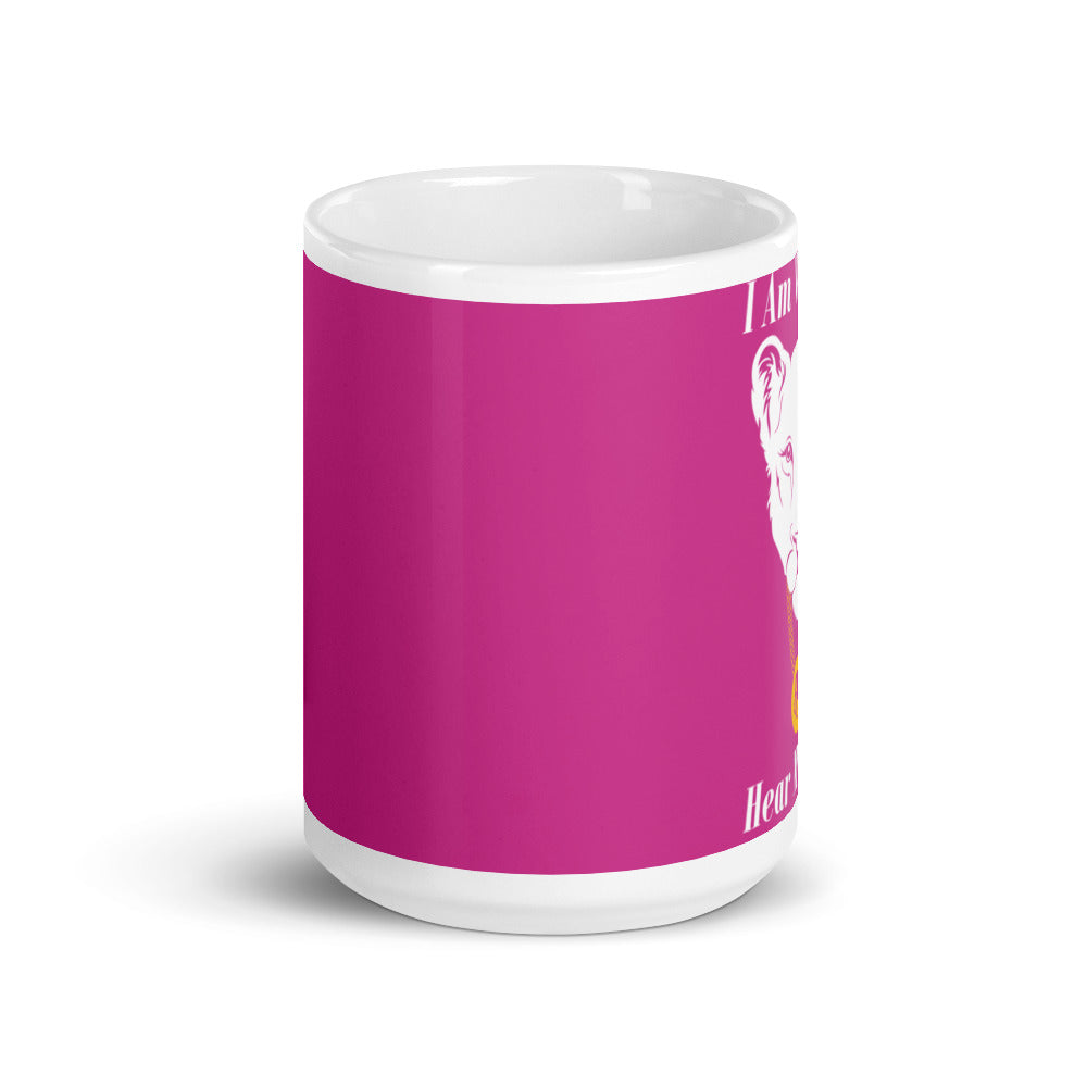 White glossy mug