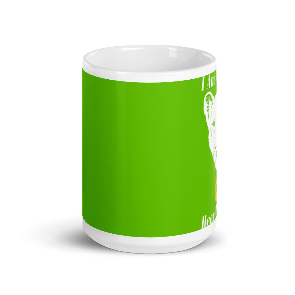 White glossy mug