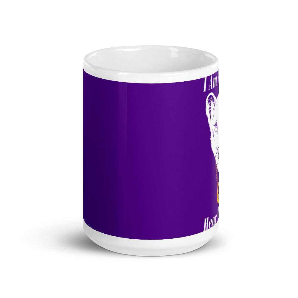 White glossy mug