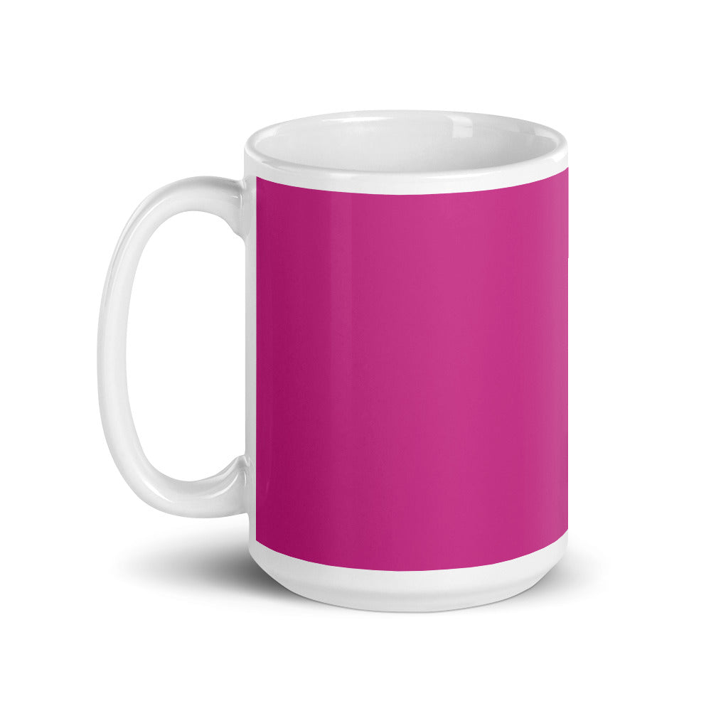 White glossy mug