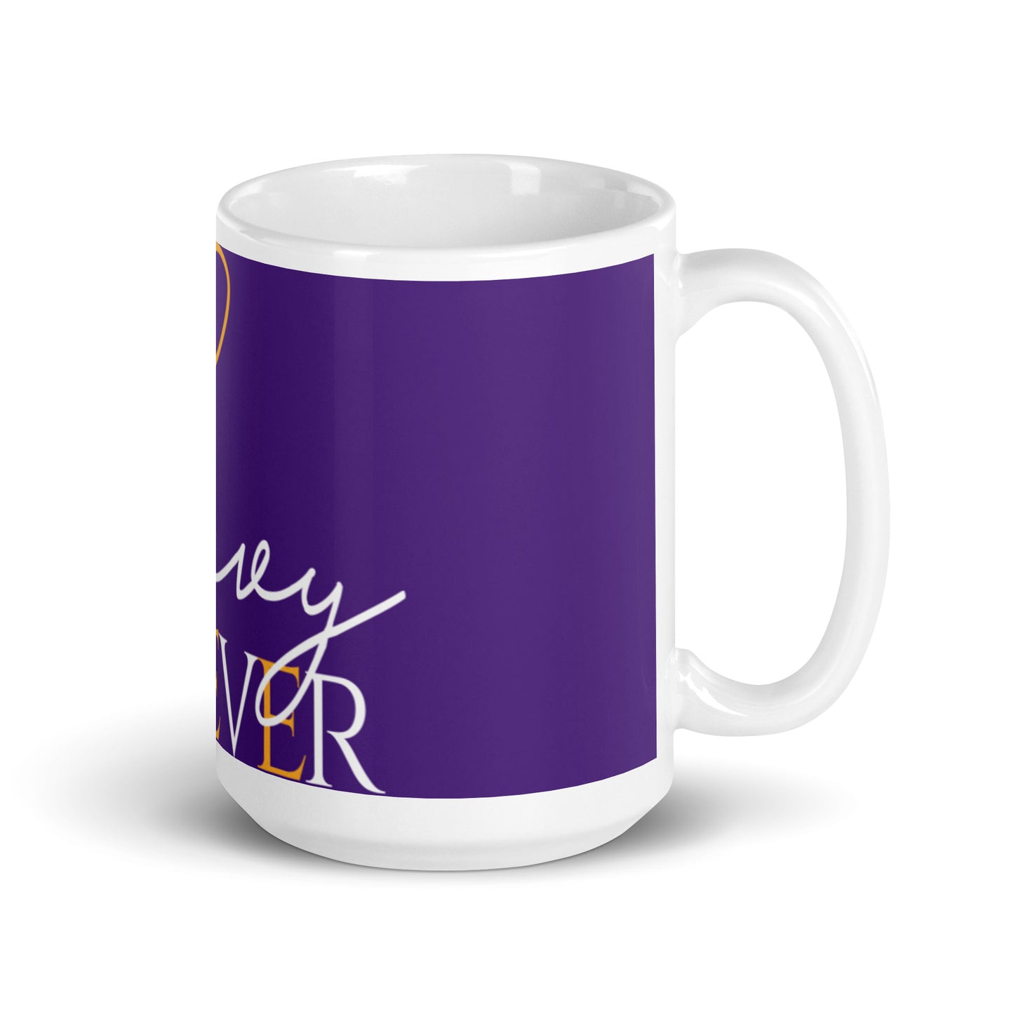 White glossy mug