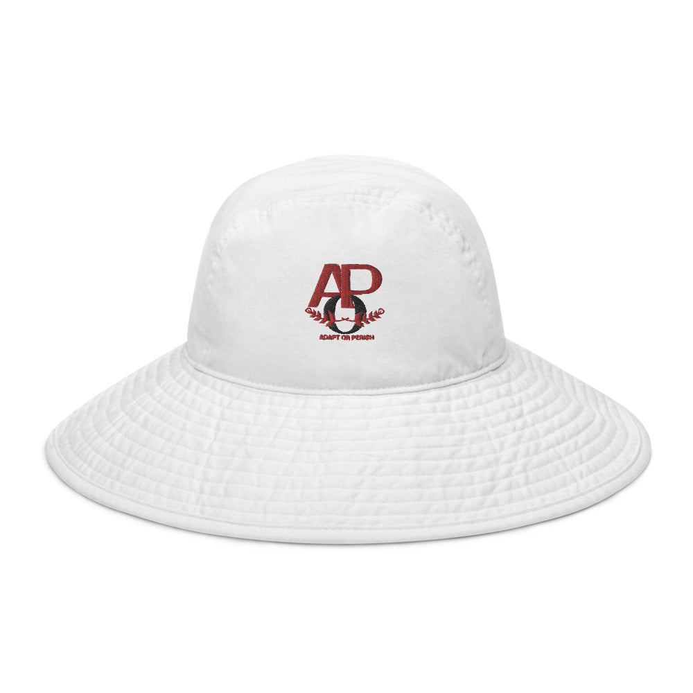 Wide brim bucket hat